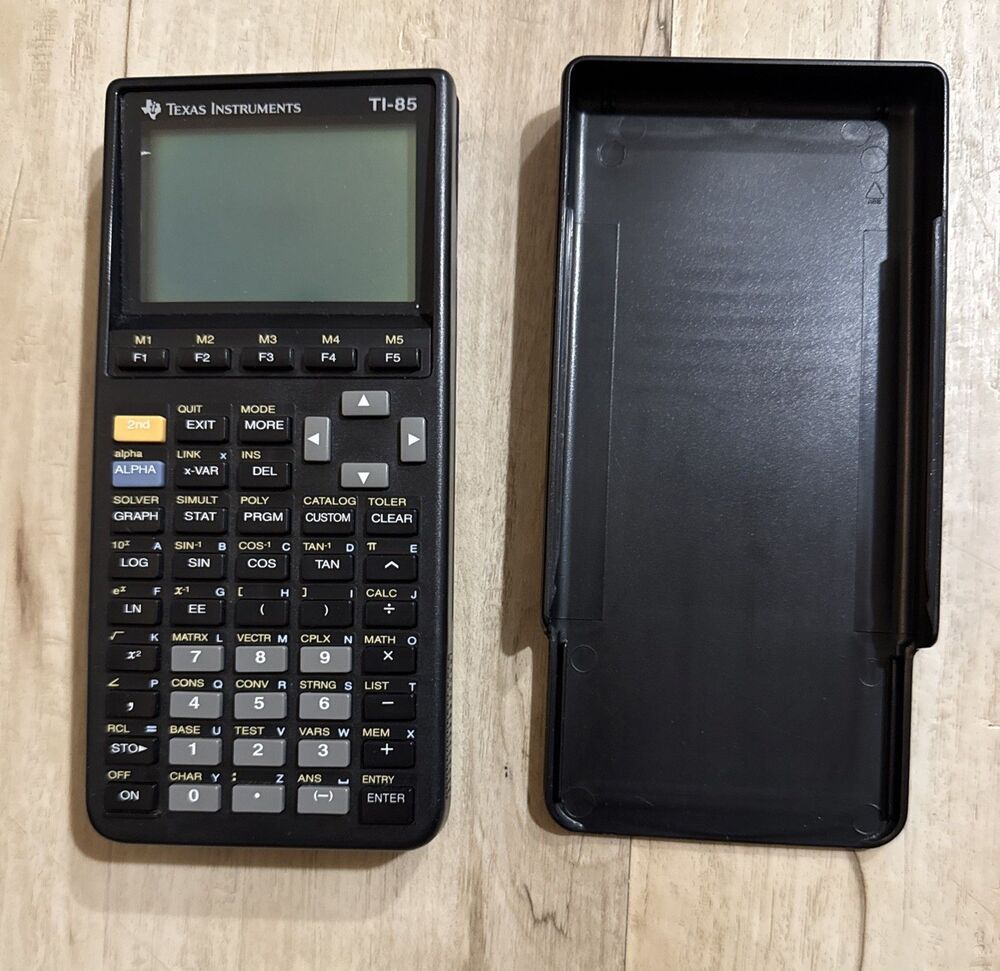 Texas Instruments TI-85 Graphing Calculator with Cover TESTED